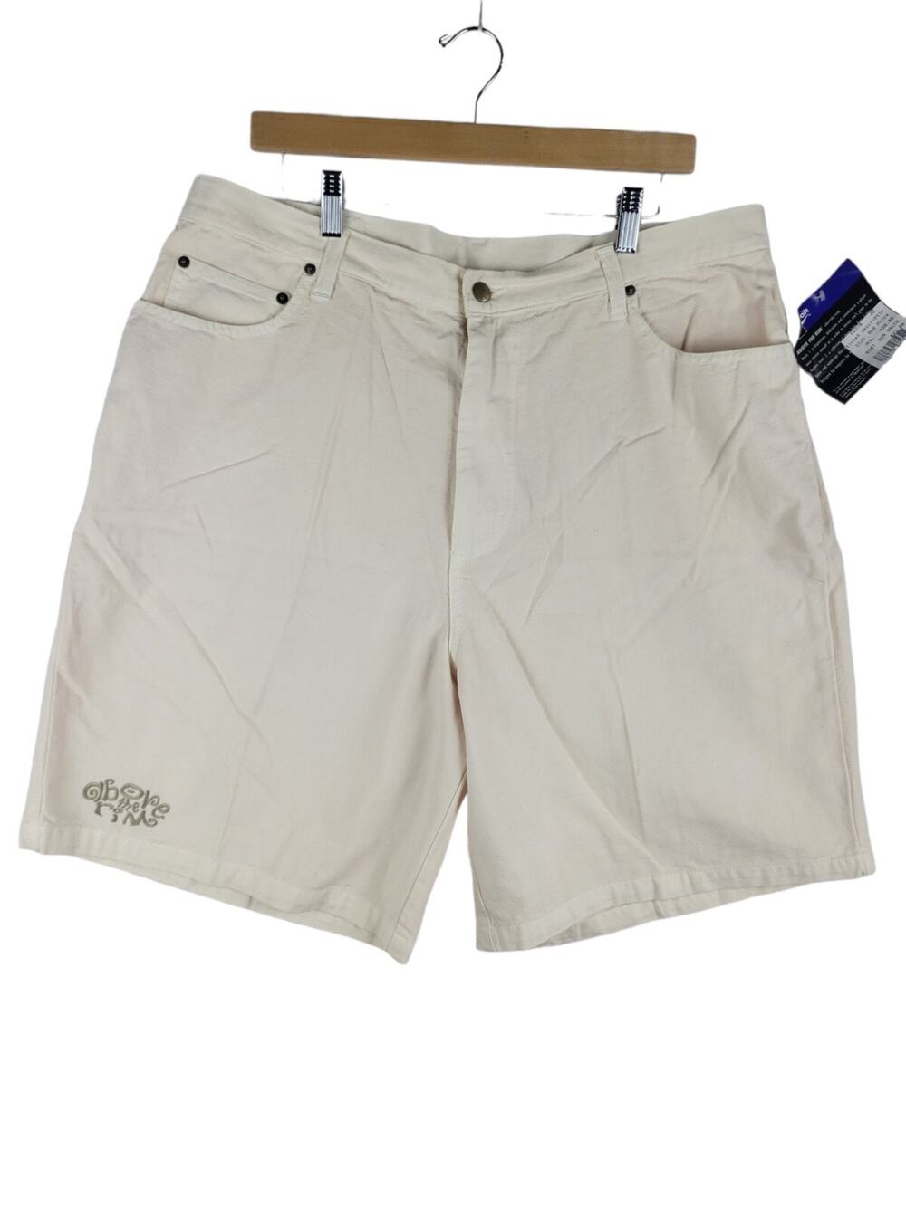 Light Cream Basketball shorts VTG Reebok Above the Rim XL Approx Sz 36 Waist NOS